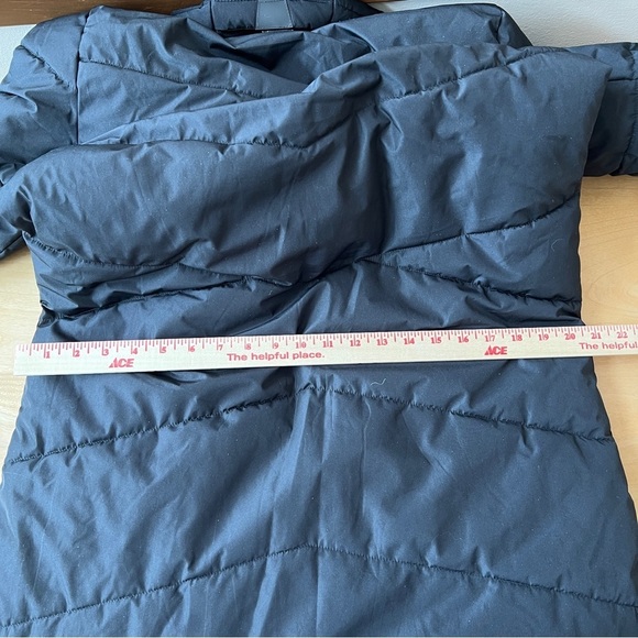 MARIKOO LONG PUFFER COAT S HOOD WARM ALL WEATHER CHIC BELOW KNEE FAUX FUR COMFY - Picture 7 of 12